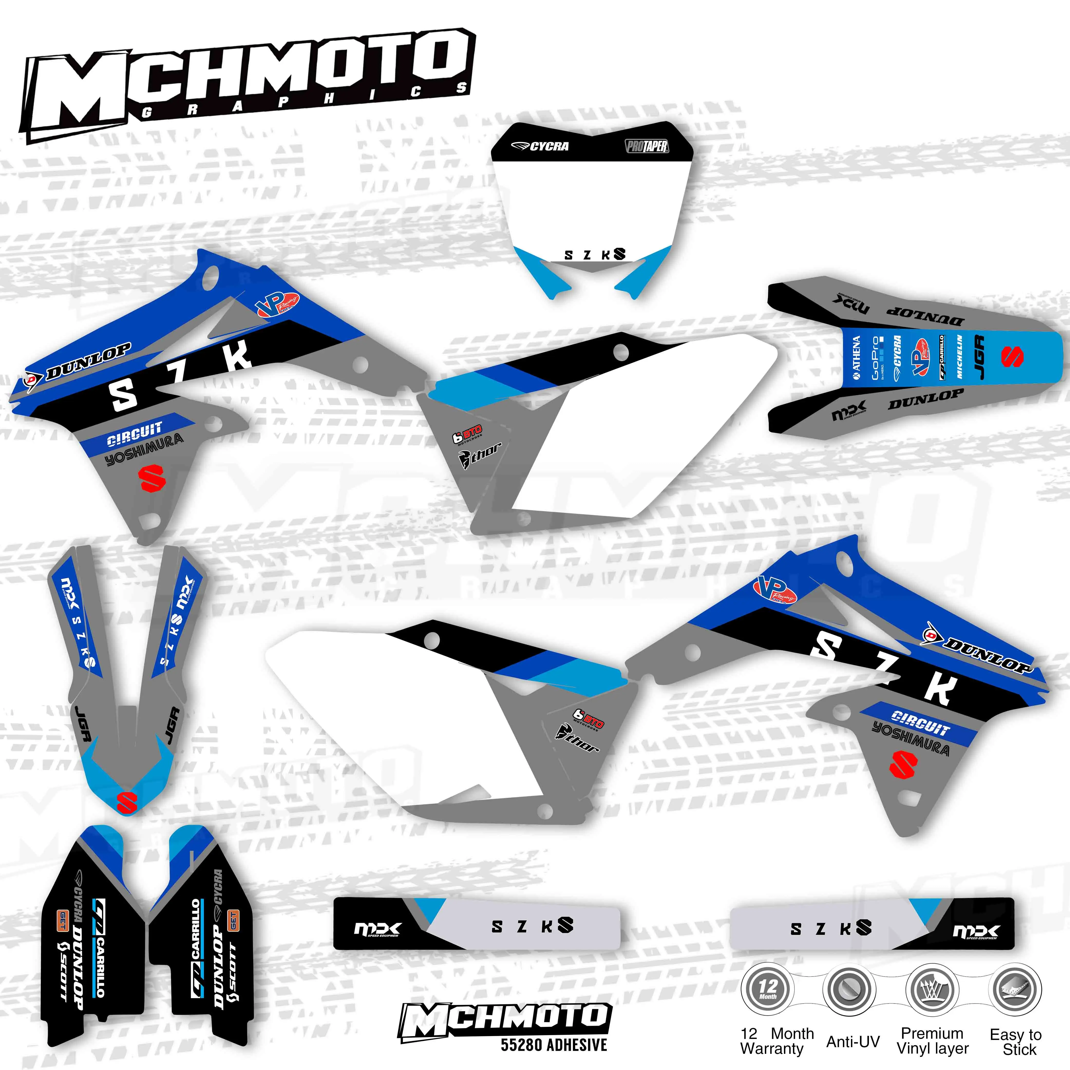 Графика MCHMFG для Suzuki 08-17RMZ450 2008 2009 2010 2011 2012 2013 2014 2015 2016 2017 Graphics | Автомобили и