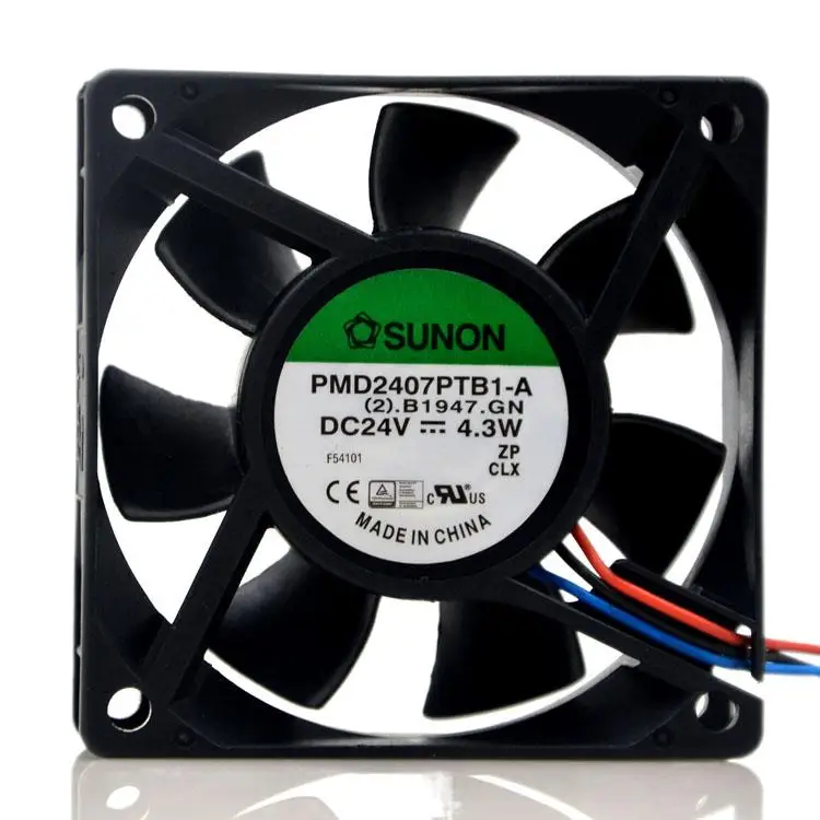 

Sunon PMD2407PTB1-A 24V 4,3 W 7cm 7025 3-проводной конвертер охлаждающий вентилятор