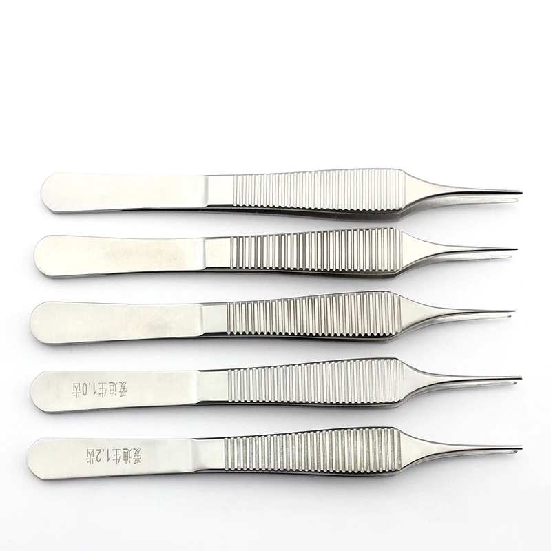 

Edison Tweezers Ophthalmic Instruments Double Eyelid Beauty Pot Belly Toothed Hook