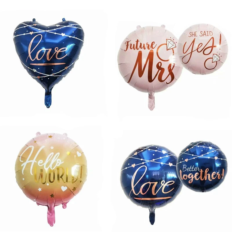 Круглый воздушный шар 22 дюйма в форме сердца персика шарики для свадебного