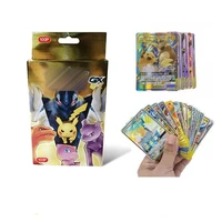 100pcs pokemon gx card flash card english cards game battle carte trading children toys