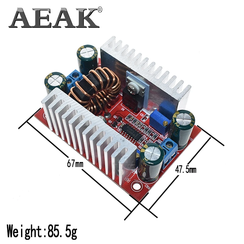 Повышающий преобразователь постоянного тока 400 Вт 15 А светодиодный драйвер