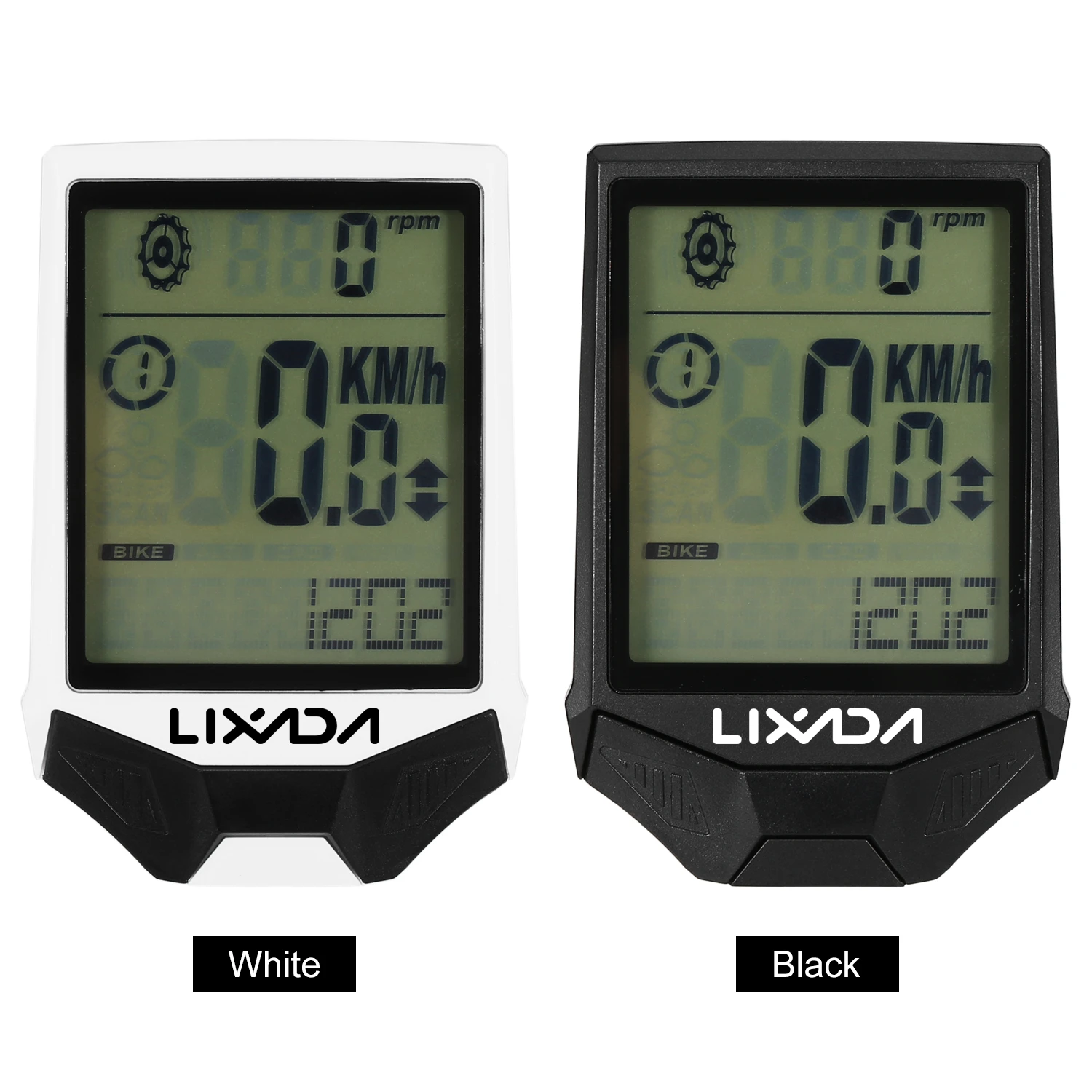 

Lixada 3-in-1 Bike Computer Cycling Computers Bicycle Speedometer Wireless Waterproof Stopwatch Odometer LCD Backlight Black