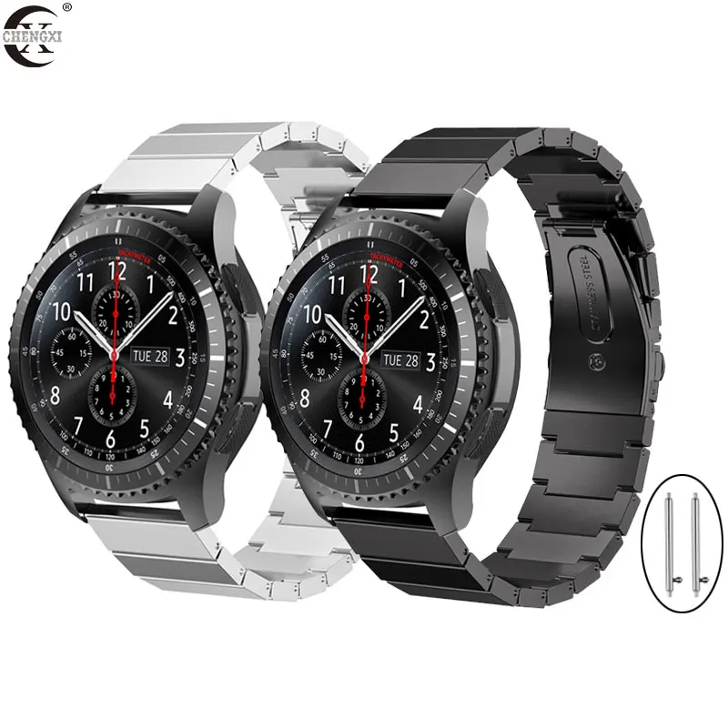 Ремешок из нержавеющей стали для Samsung Galaxy Watch 46 Active браслет Gear s2 s3 Neo zenwatch 1/2 Huami amazfit