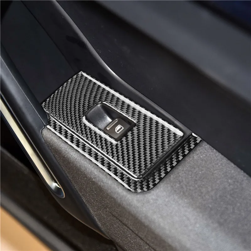 For (Left Drive) 12-19 Volkswagen Beetle Glass Lifting Panel Car Accessories Interior Carbon Fiber Stickers Decorative 4pcs