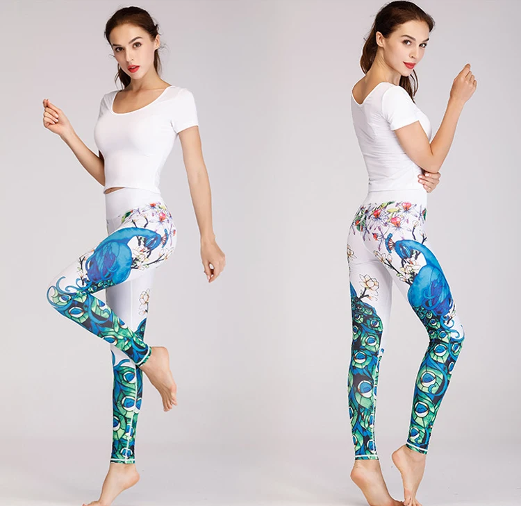 Для женщин пикантные Леггинсы для йоги Фитнес тренировки верхней одежды