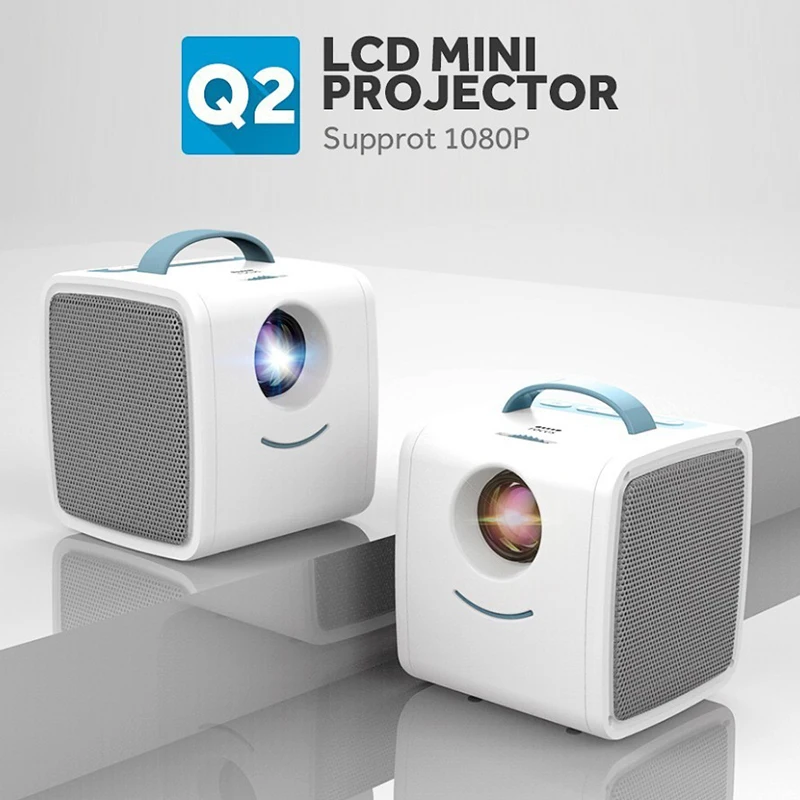 Мини проектор Q2 развлекательный порт с портом AV светодиодный американской