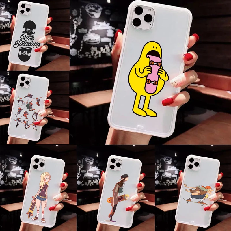 Мягкий силиконовый чехол для скейтборда Santa Cruz iPhone 11 11Pro 6 6S 7 8Plus 5 5s SE X XsMax Xr - купить