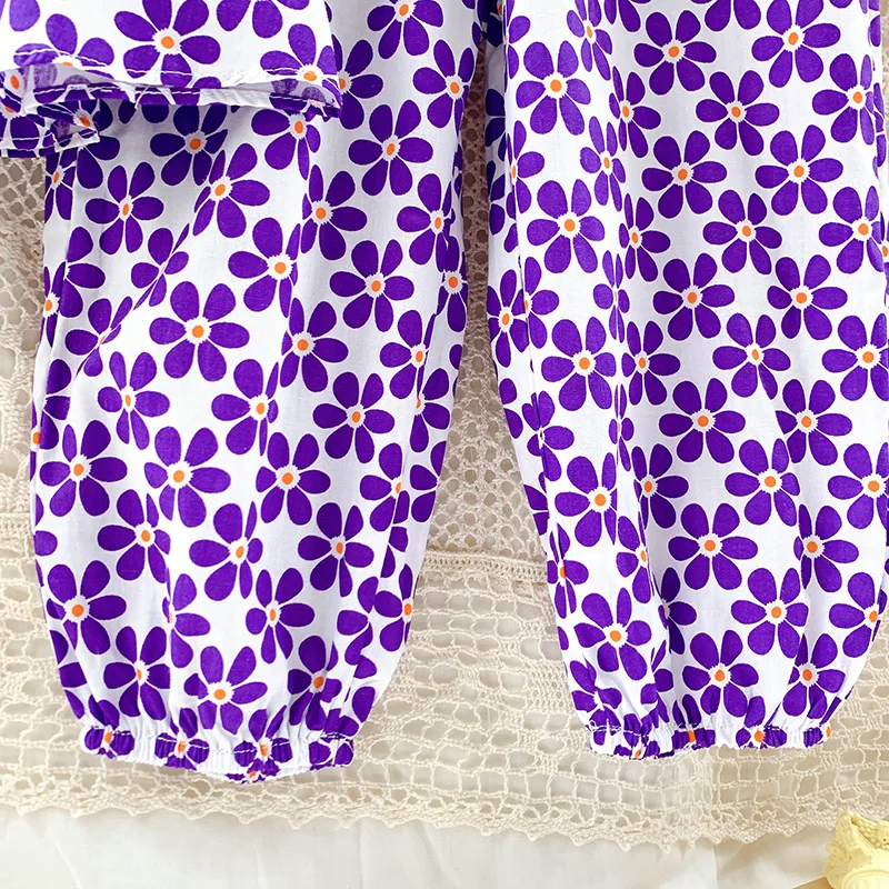 

Melario Baby Girls Clothes Suit New Summer Toddler Girl Clothes Floral Vest T-shirt Tops Pants 2Pcs Set Print Girls Outfits