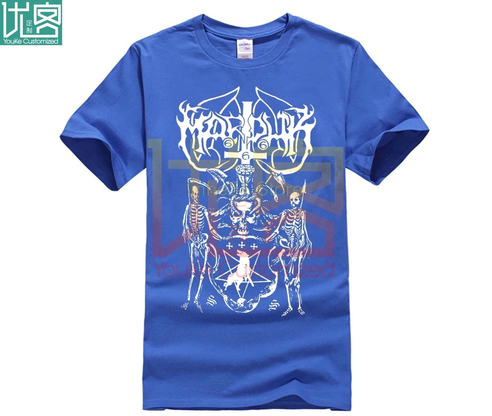 Новая черная металлическая Мужская футболка marдюка рок группы размер от S до 3XL 100%