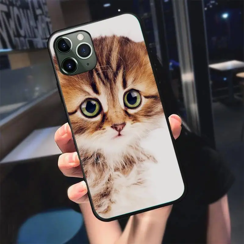 

Cute Space Happy Cats Phone Case For Black-Iphone 5 5s se 6 6s 7 8 11 12 X Xs Xr Pro Plus Max Mini Cover