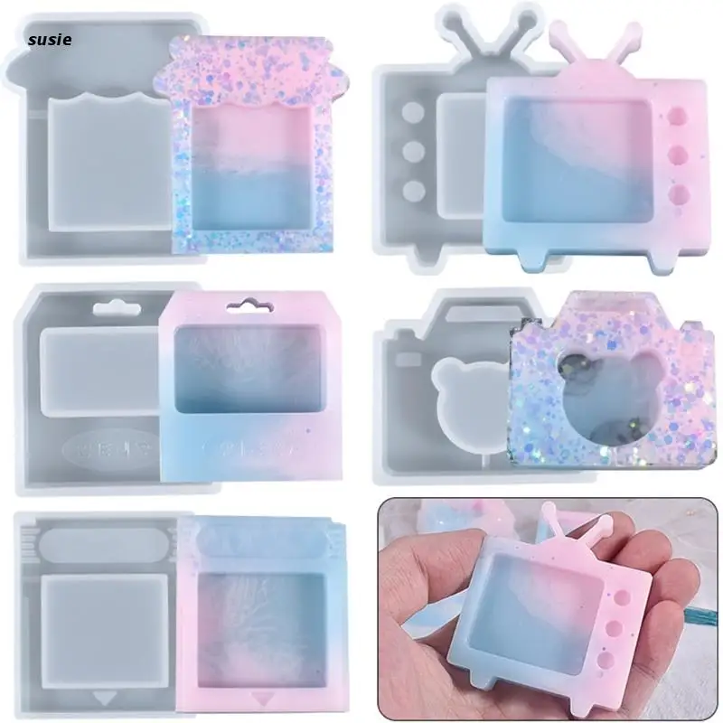 

Epoxy Resin Quicksand Silicone Mold Resin Shaking Cup Mold for Pendant Jewelry Keychain Decoration Making Diy Craft