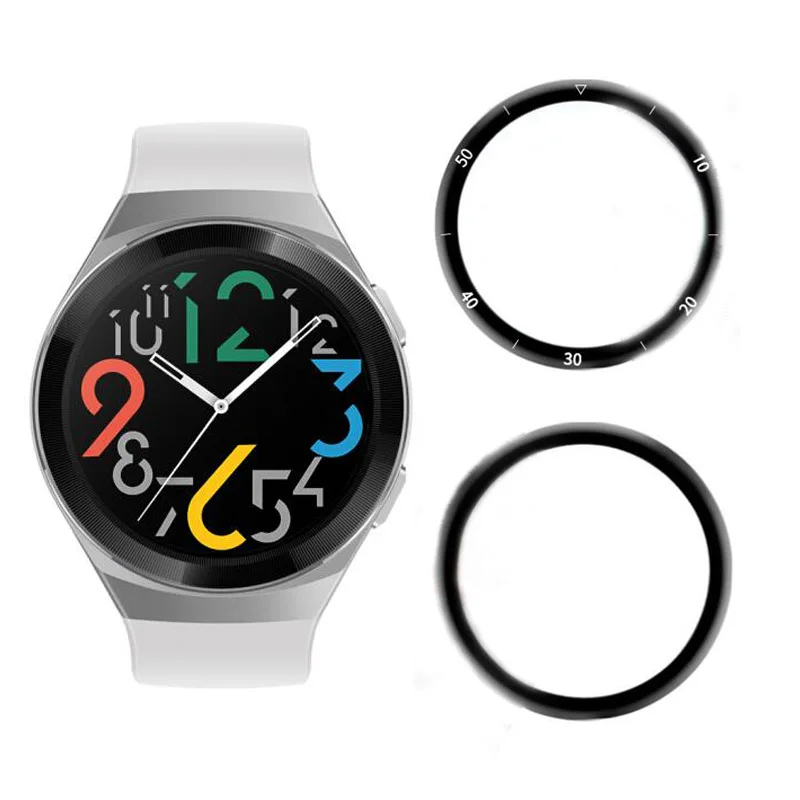 

3D Curved Edge Soft Fibre Glass Protective Film Cover For Huawei Watch GT 2e/GT2 E Smartwatch Full Screen Protector GT2E Case