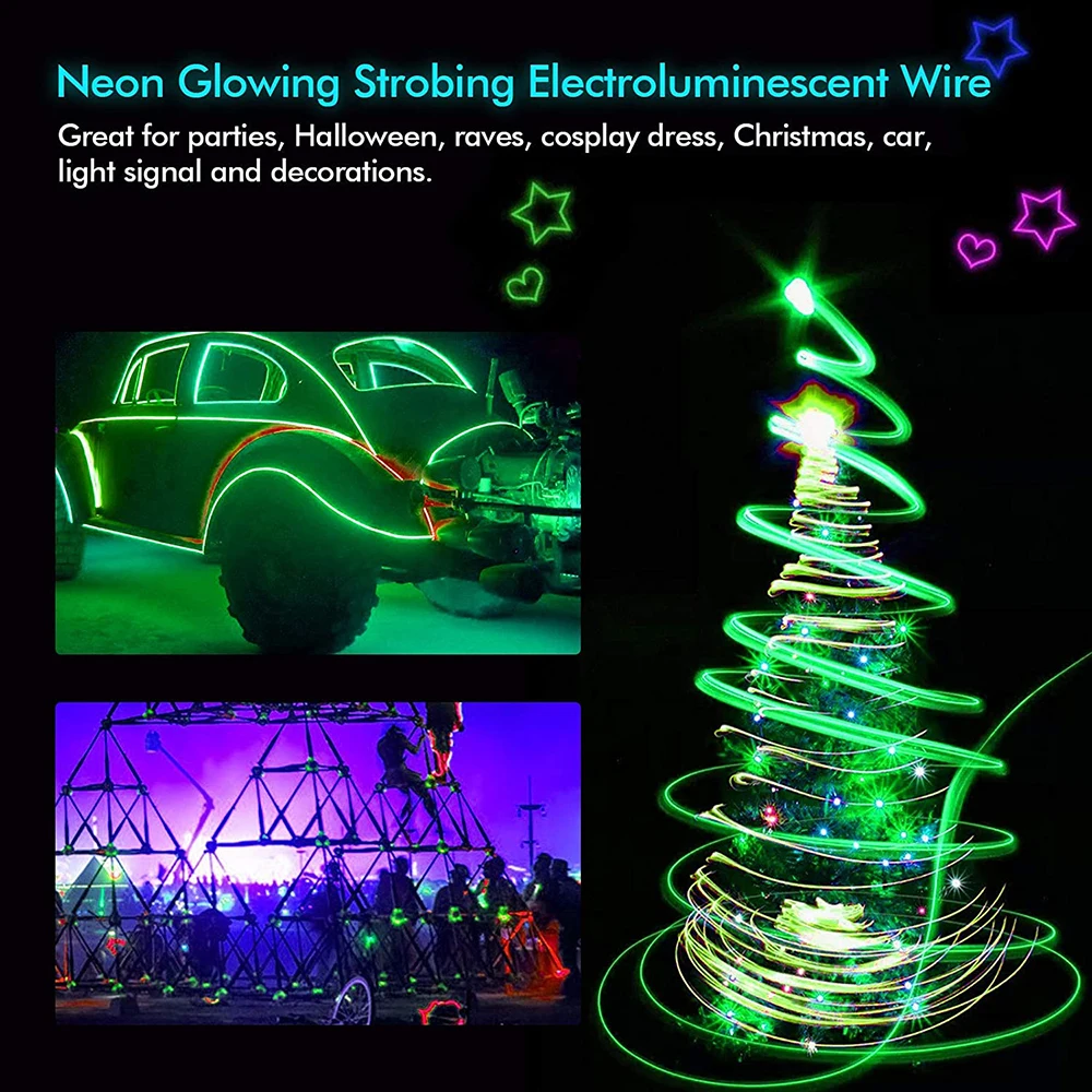 3m Drive Cold Light Dance Decoration Float Luminous Line Party (Without Battery) | Дом и сад