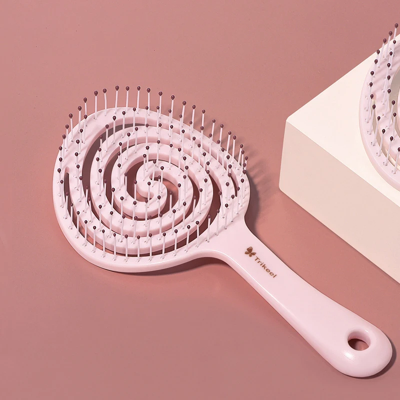 

Hollow Curved Hair Comb Scalp Massage Hair Brush Wet Curly Detangle Comb Detangling Long Comb Teeth Hairdressing Styling Tools