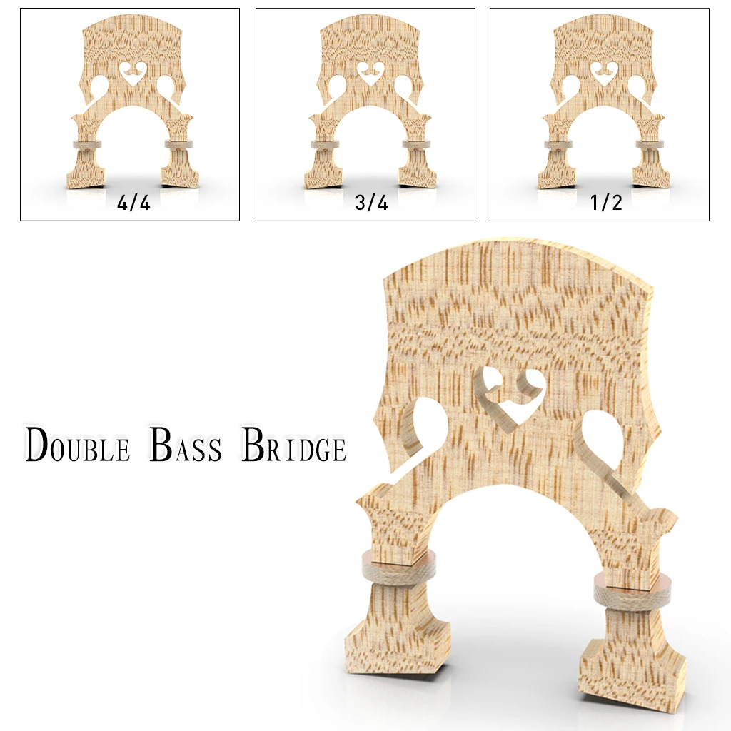 

1pc AA Grade Top Grade Adjustable Bridge Upright Bass Wood Double Bass Parts