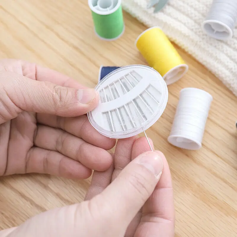 Мода 16 шт домашнего путешествия Портативный трэд Нидл рулетка Ножницы Набор для