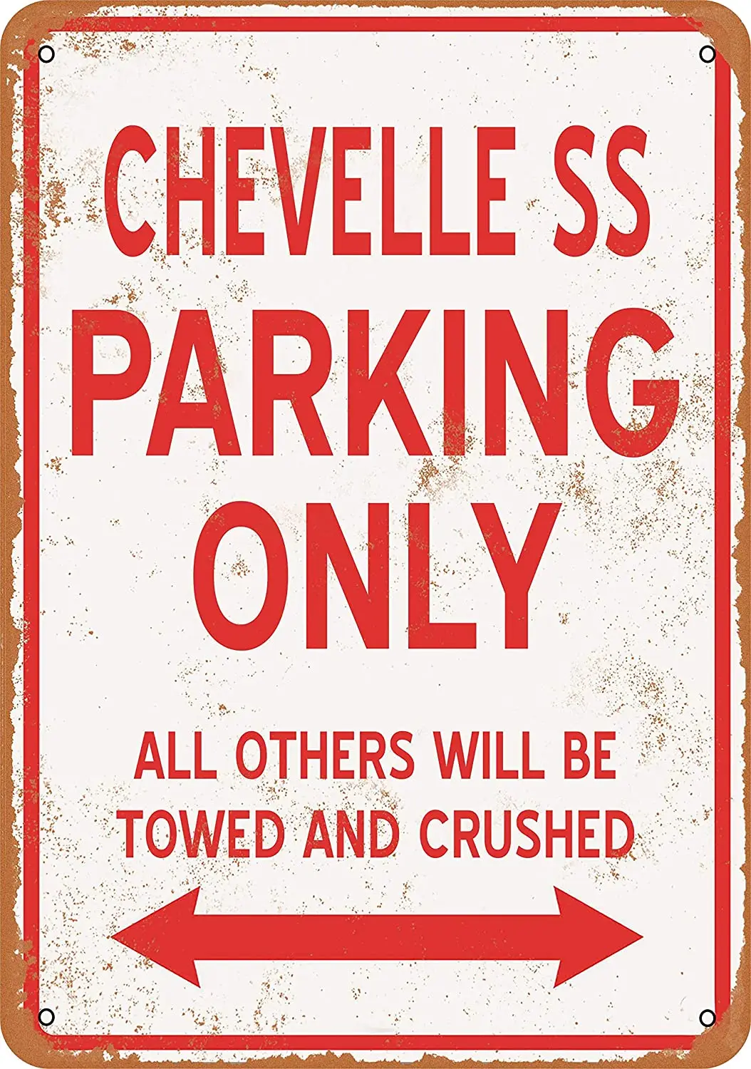 

WallColor 8*12 Metal Sign Chevelle SS Parking ONLY Vintage Look