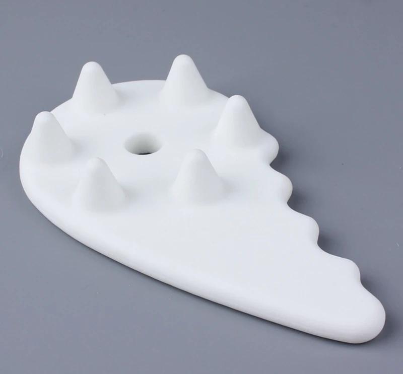 

Белая керамическая пластина Guasha для массажа головы и шеи, пластина для соскабливания, акупунктурная терапия давления, расческа в рубчик, за...