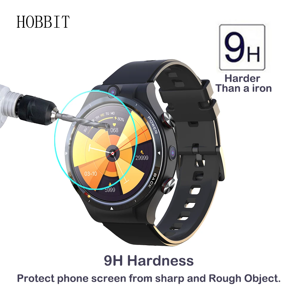 2 шт. закаленное Стекло для LEMFO LEM15 ЛЕМ 15 SmartWatch Экран защитная пленка 9H