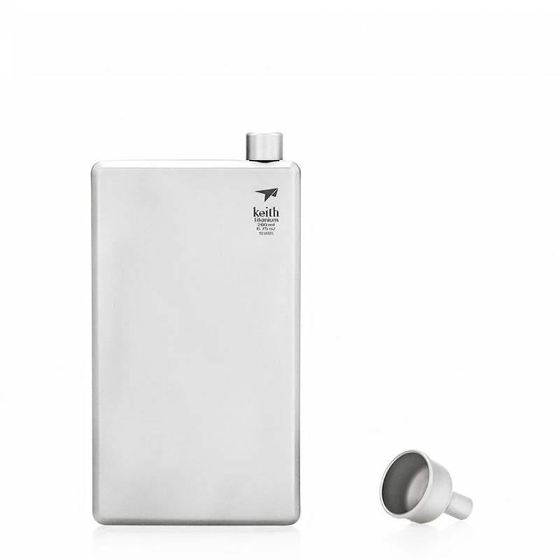 Портативная мини чайник походная бутылка с воронкой из титана|Столовые приборы