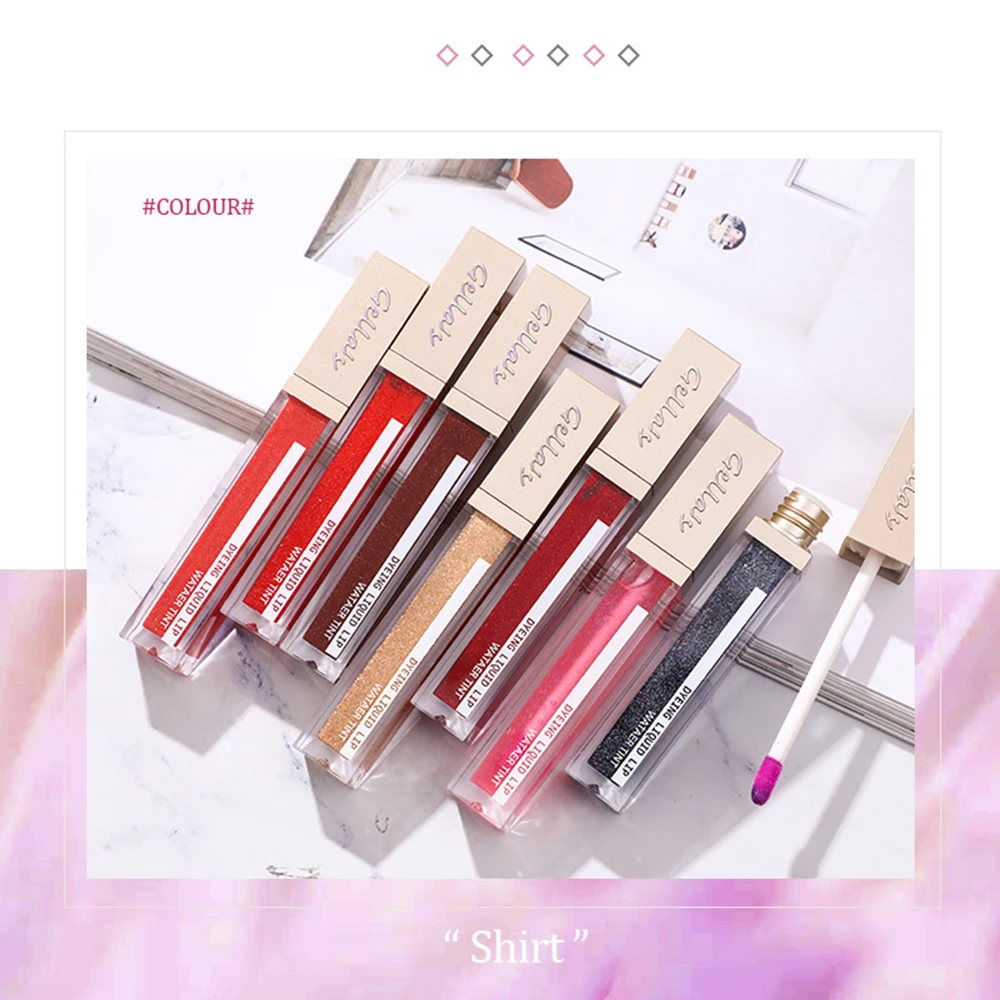 Мерцающий Увлажняющий блеск для губ масло температура изменение цвета жидкая