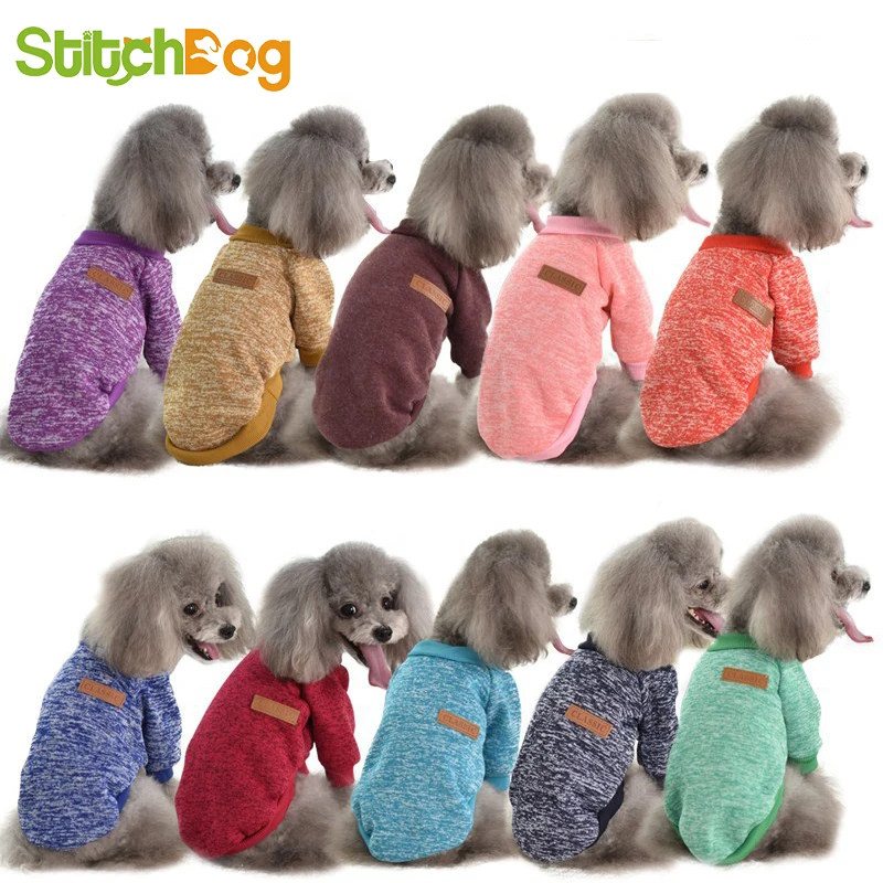 Новая одежда для домашних животных собак свитер два фута плюшевый осенний и