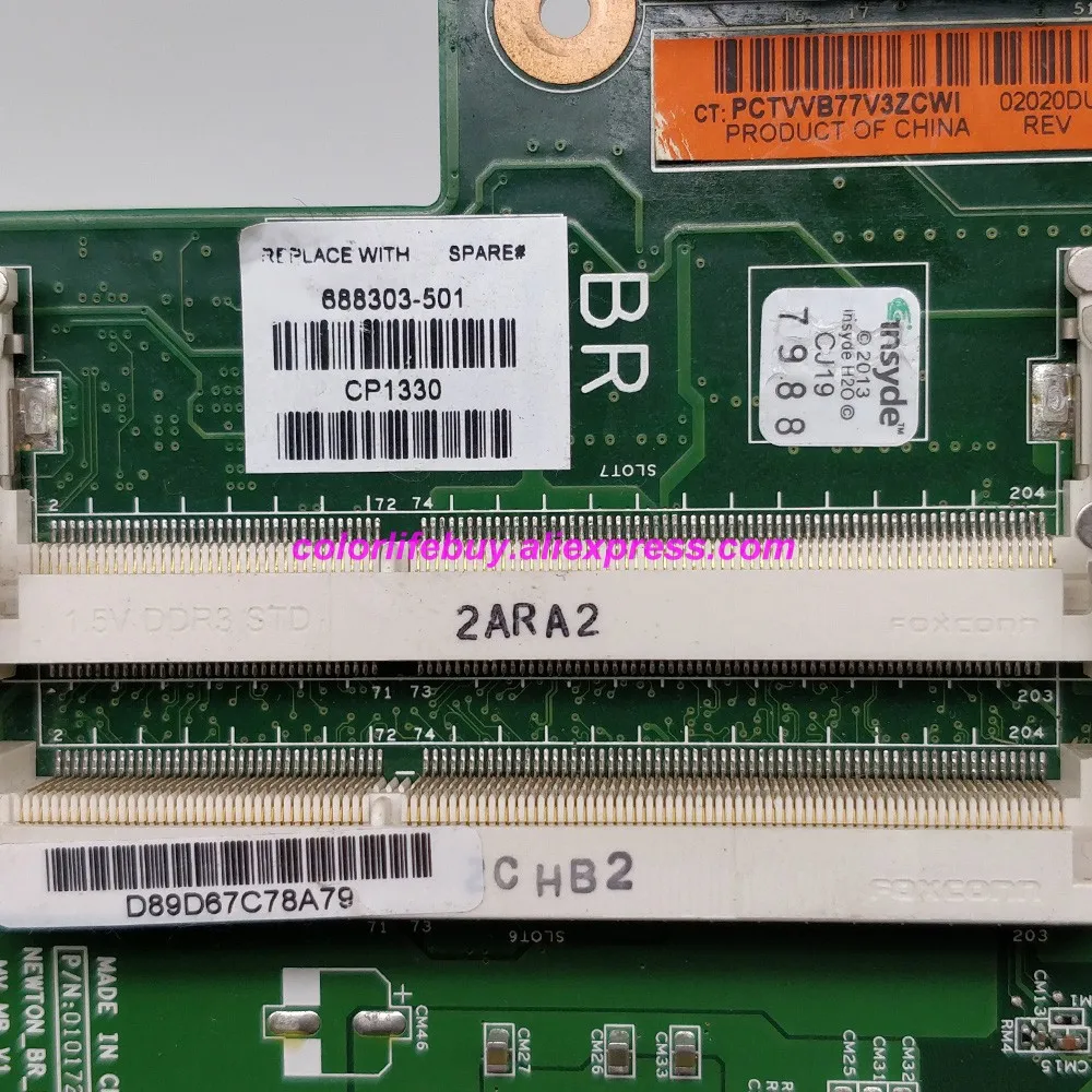 Оригинальная материнская плата для ноутбука 688303-501 688303-001 w E1-1200 CPU 010172W00-600-G HP 2000