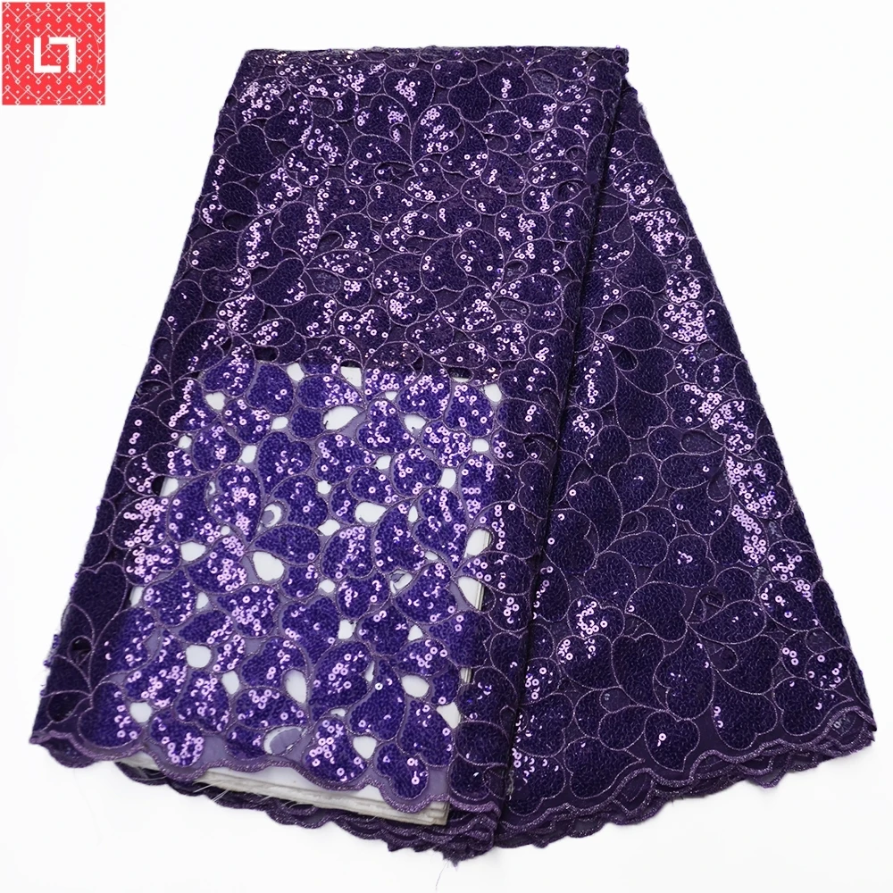 2019 Upscale High Quality African Sequins Lace Fabric French Net Embroidery Tulle For Nigerian Wedding Party Dress | Дом и сад