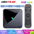 ТВ-приставка A95X F3 Air на Android, 4 ГБ, 64 ГБ, Amlogic S905X3, Двойной Wi-Fi, 2,4G, 5G, Bluetooth 4,2, Youtube, Google Play, Android 9,0, Smart TV