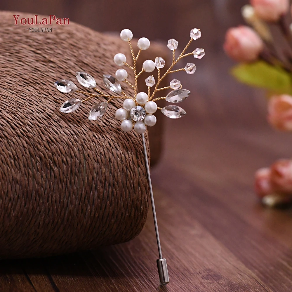 YOULAPAN Серебряная свадебная брошь ручной работы с листьями мужские аксессуары для