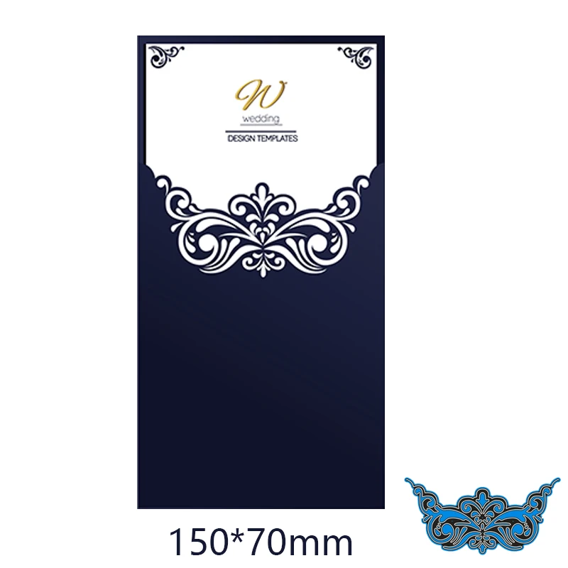 Металлический Трафаретный вырубной штамп нерегулярные полые frame новый для