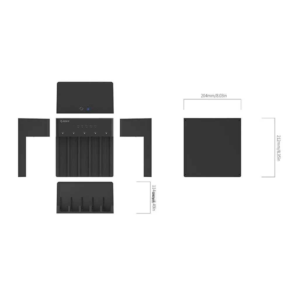 

6558Us3-C Hard Disk Box 2.5/3.5 Inch Mobile Hard Disk Box Double Disk Offline Copy Mobile Hard Disk Box