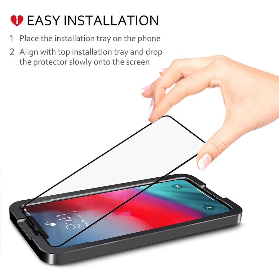 Закаленное стекло с защитой от пыли и полным покрытием для iPhone 11 Pro max ixs защита