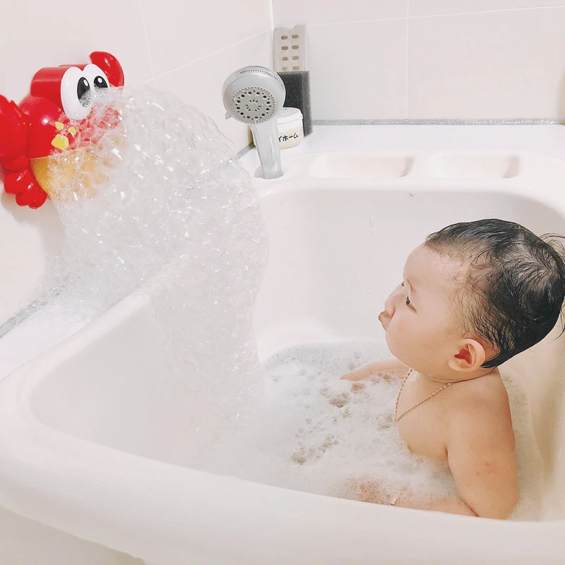 Baby Bath Toys Bubble Crabs Toys For Children Funny Bath Music Bubble Maker Bathtub Pool Swimming Soap Machine Kids Bathroom