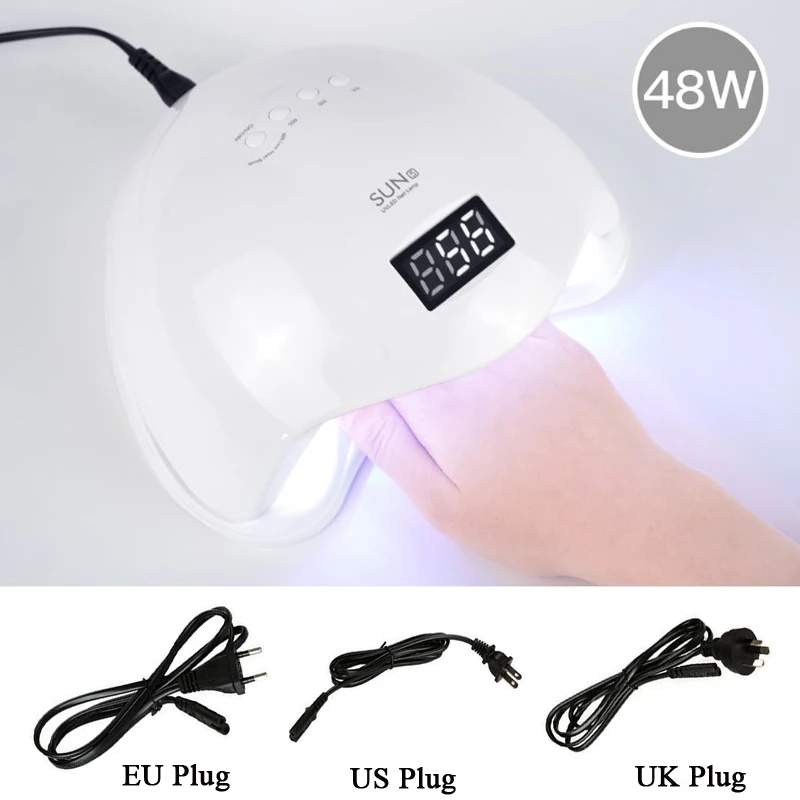 80 Вт профессиональный светодиодный УФ лампа для сушки ногтей Сушилка с