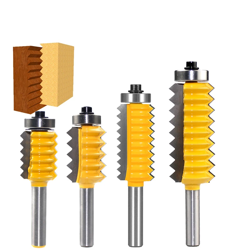 

8Mm Shank T Type Architectural Cemented Carbide Molding Router Bit Trimming Wood Milling Cutter Cone Tenon Woodwork Cutter Tools