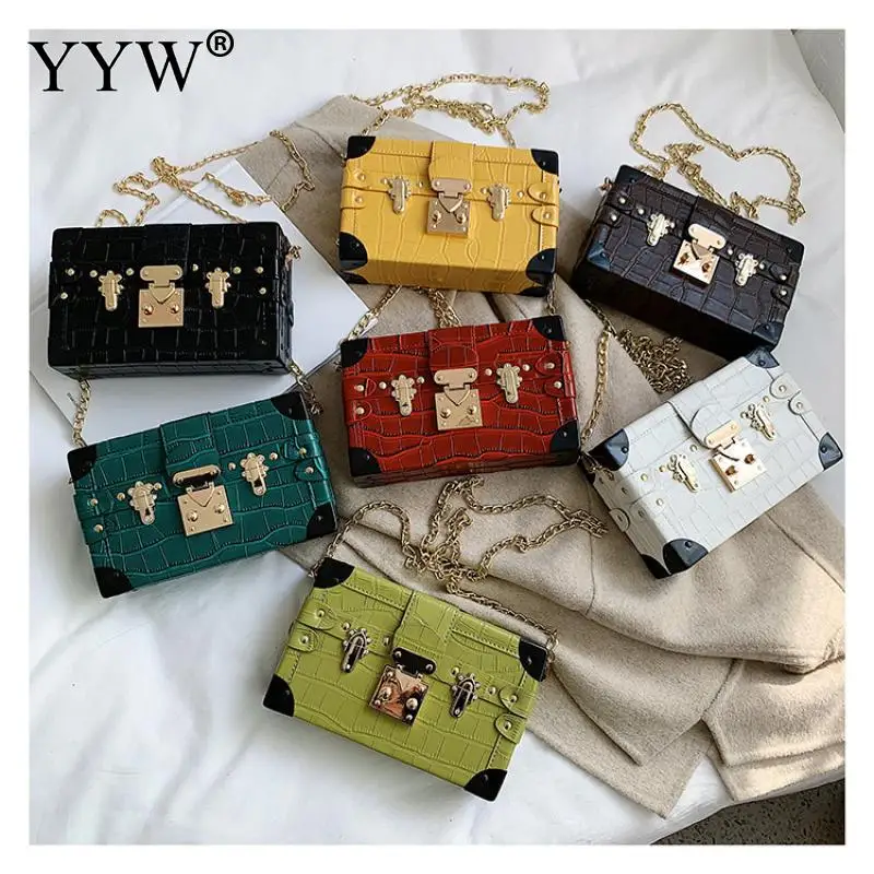 

Женские сумки 2020 новая популярная женская сумка через плечо с цепочками женская сумка ярких цветов модная сумка-мессенджер Для Девочек Сум...