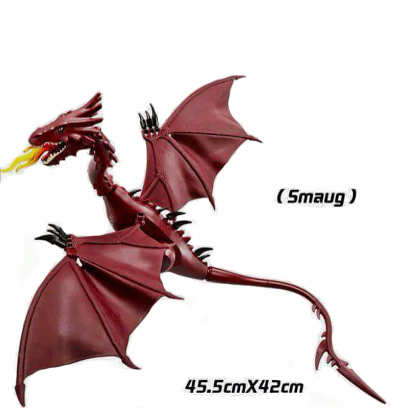 Аниме Фигурка smaug большого размера кукла Огненный Дракон модель Хоббита