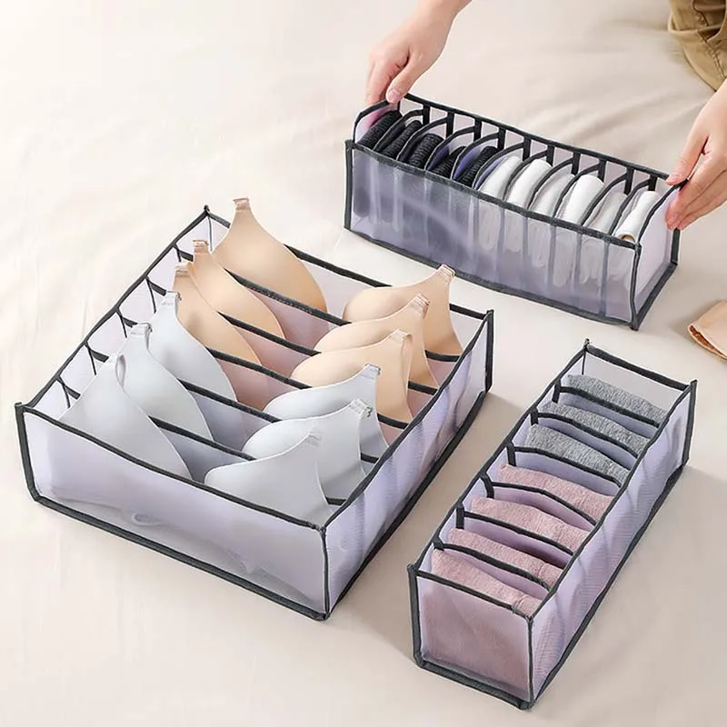 

6 Grids/7 Grids/11 Grids Storage Box Underwear Bra Organizer For Household 1Pcs Multi Purpose Divider Boxes