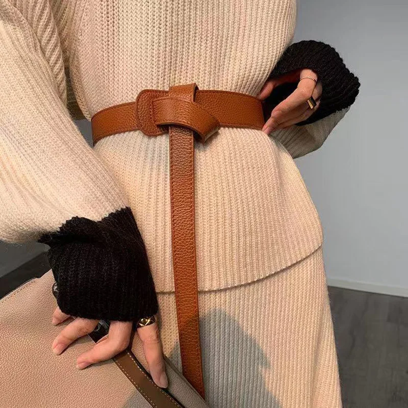 

New Wide Corset Designer Belt for Women Female Tie Obi Waistband Black Brown Bow Leisure Belts For Ladies Wedding Dress Overcoat