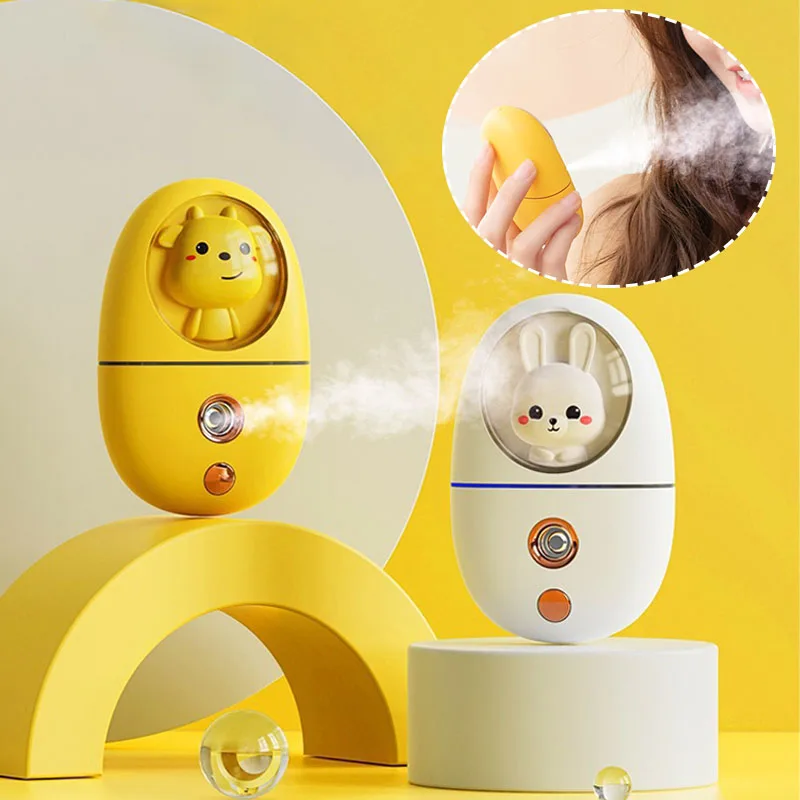 

Cartoon Spray Moisturizer Facial Beauty Travel Portable Water Replenishment Instrument Nano Humidifier Handheld Mini Moisturizer