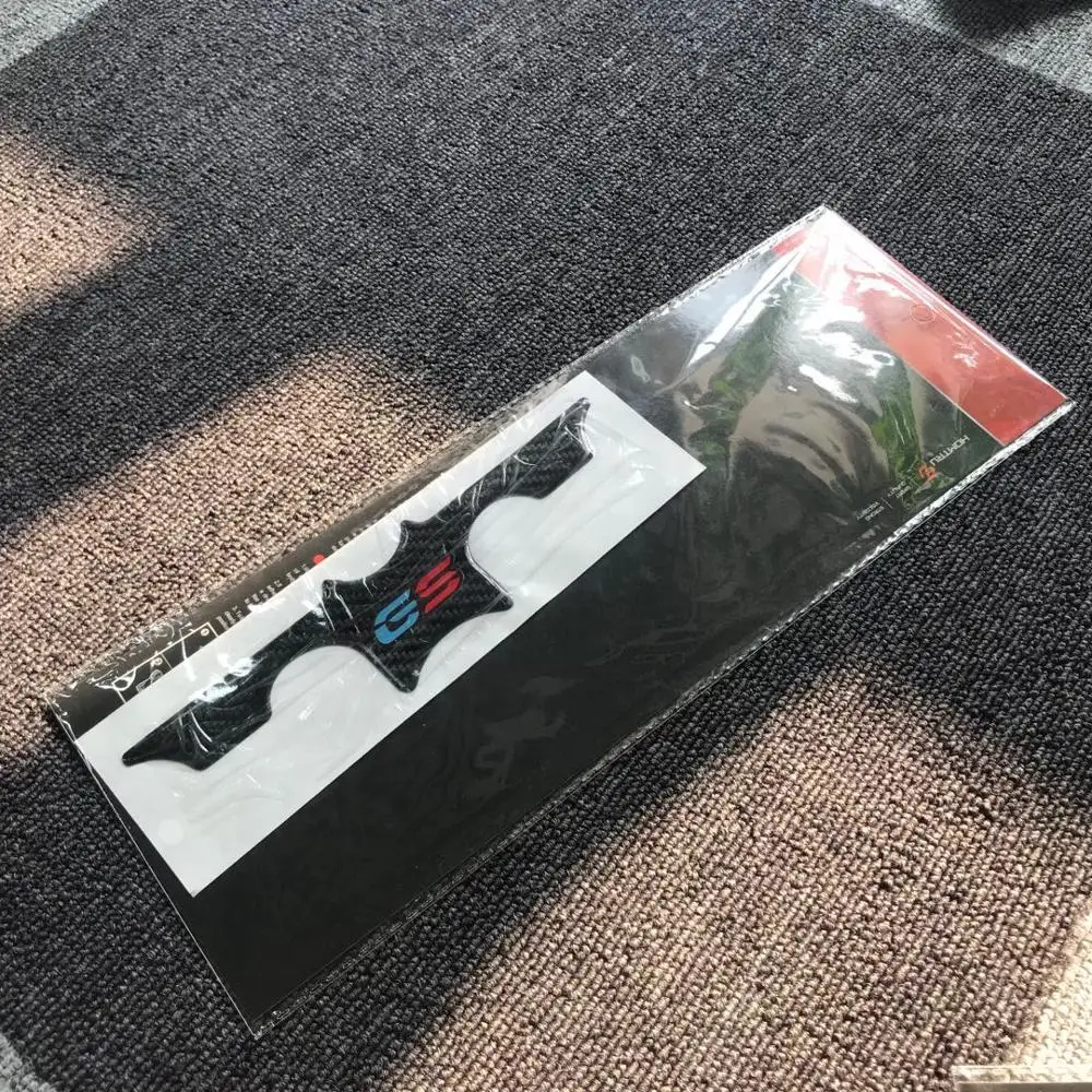 3D мотоцикл углерода взгляд Топ тройной зажимной хомут защитник наклейка Чехол