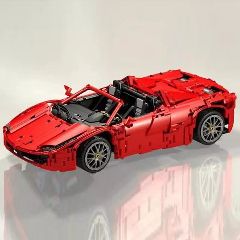 Technic RC Мотор силовой функции транспортного средства красный паук LeGINGly MOC 1767 Ferrariums