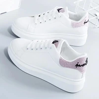 women sneakers 2021 fashion breathble vulcanized shoes pu leather platform shoes white lace up casual shoes zapatos mujer