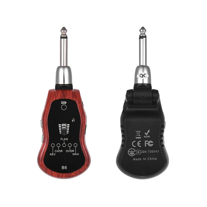 

Портативные гитарные эффекты, Педальный синтезатор с 5 эффектами (реверберация/хор/Flanger/Overdrive/Wow Wah), Встроенный перезаряжаемый