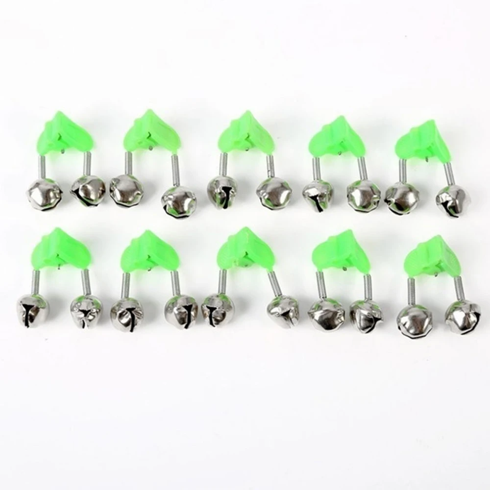 

Fish Bell Cheap Fishing Gear Stainless Steel 10pcs Helpful Double Bell Alarm Easy To Operate People Easy To Use Fishing Bell