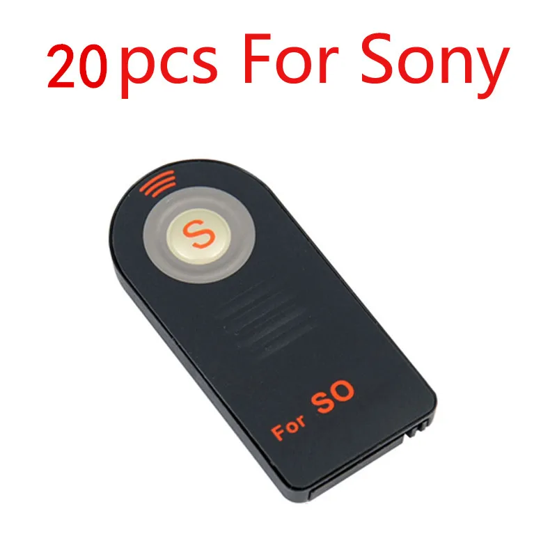 20pcs For Sony 10/20 штук ML-L3 RC-6 ИК Беспроводной дистанционного Управление для Canon nikon sony pentax Управление; с Батарея - Цвет: 20pcs For Sony