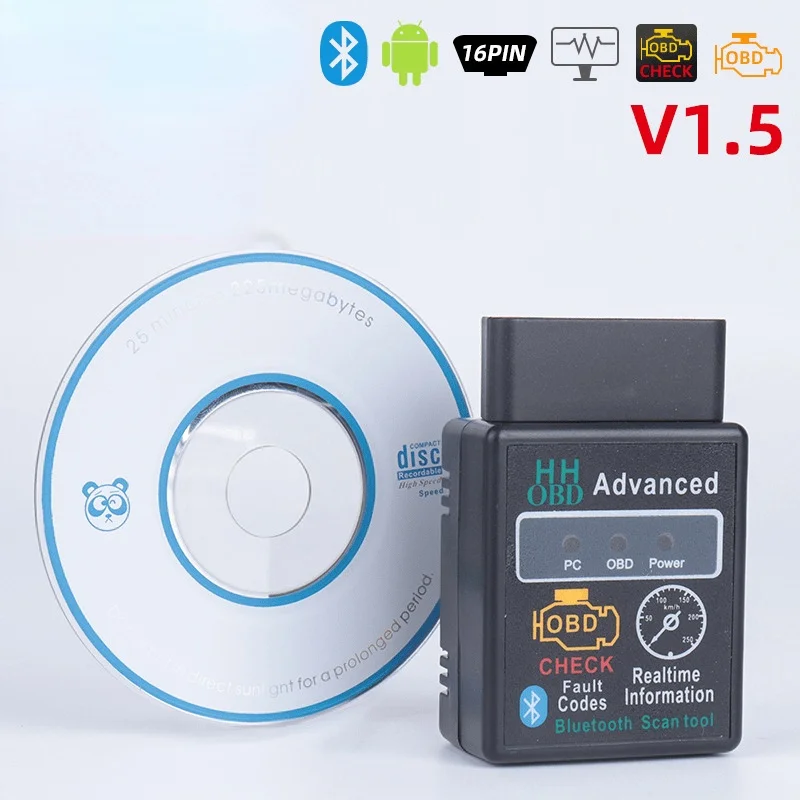 

DHL 50Pcs OBD ELM327 Bluetooth OBD2 OBDII Check Engine Interface Adapter Diagnostic Chip PC Car Scanner Tool Adapters Sockets
