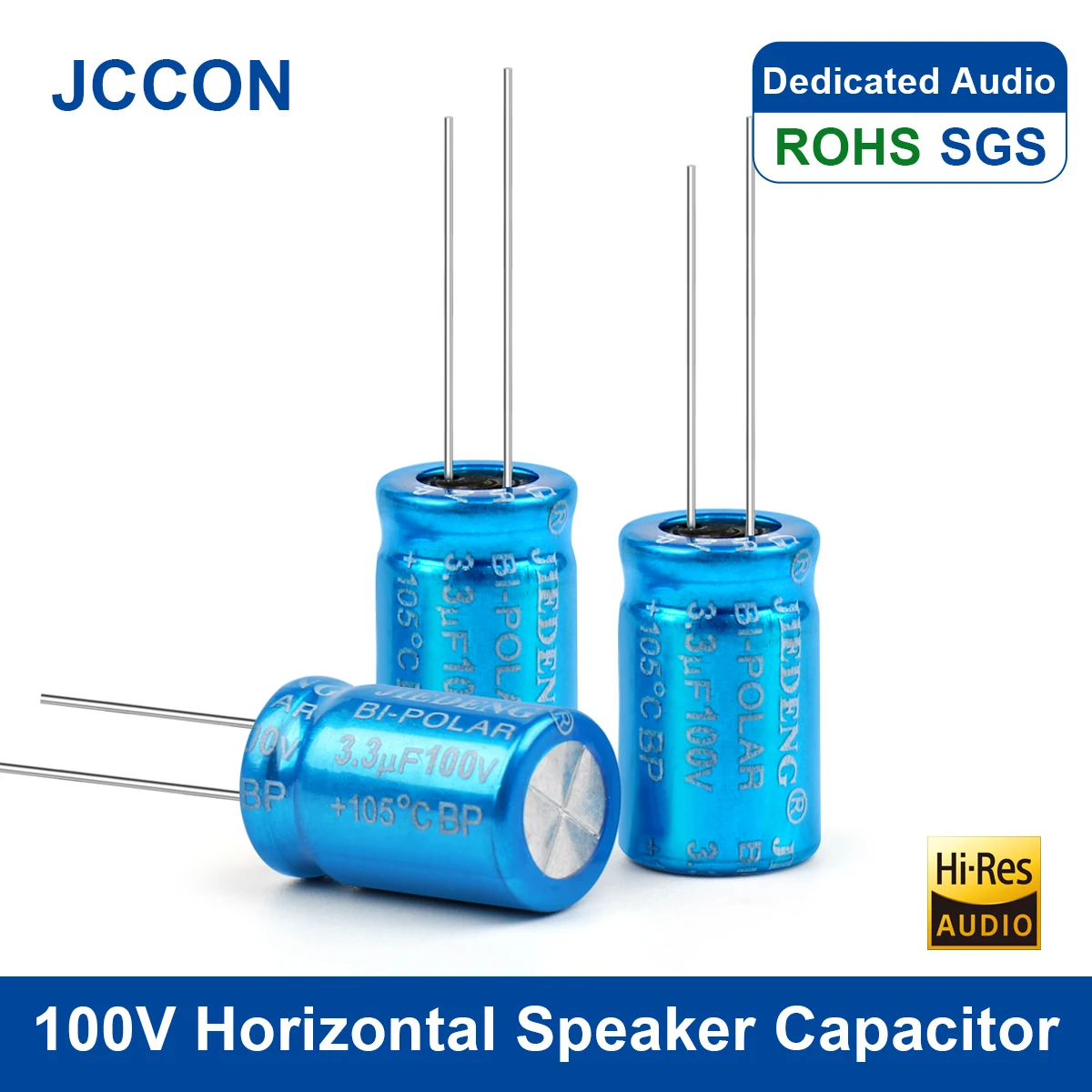 

10Pcs 100V Vertical Speaker Capacitor MKP Frequency Divider Crossover Polypropylene Non-Polarity Capacitor 1.5UF 2.2UF 3.3UF